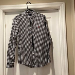 Ralph Lauren long sleeve black and white check